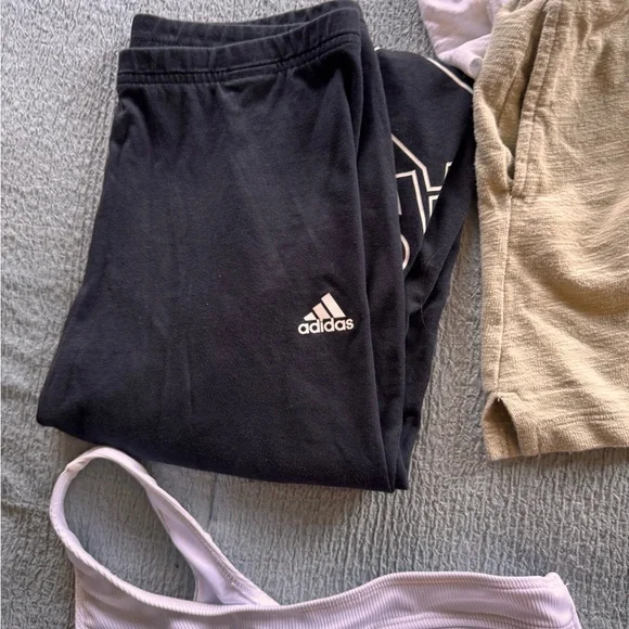 7 pieces Clothing Set Adidas Black leggings, Zara pants, swimsuit, shorts & more - Picture 3 of 7